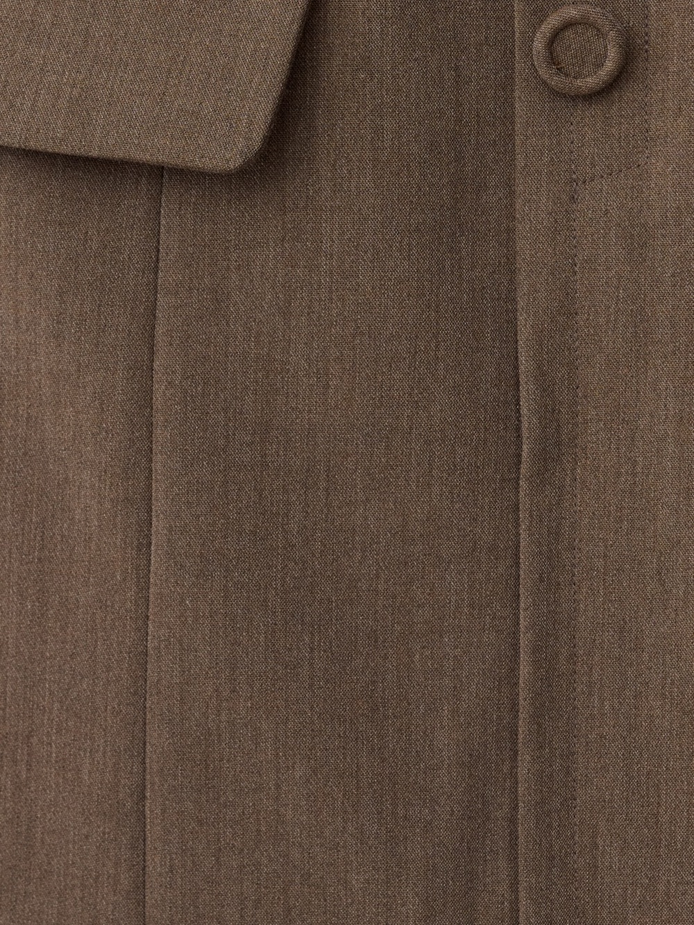 Kourt Koko Taupe/Gray/Brown Button-Front Mini Skirt with Flap Pockets - Picture 4 of 10